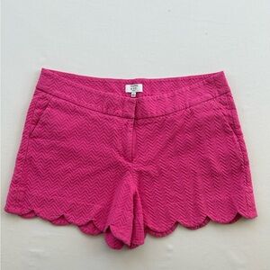 Pink Scalloped Women's Shorts
